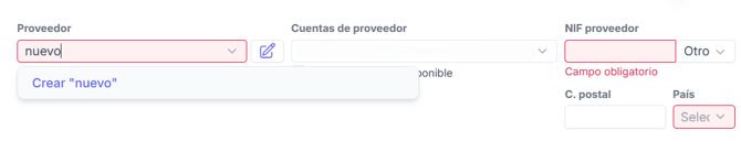 Crear nuevo