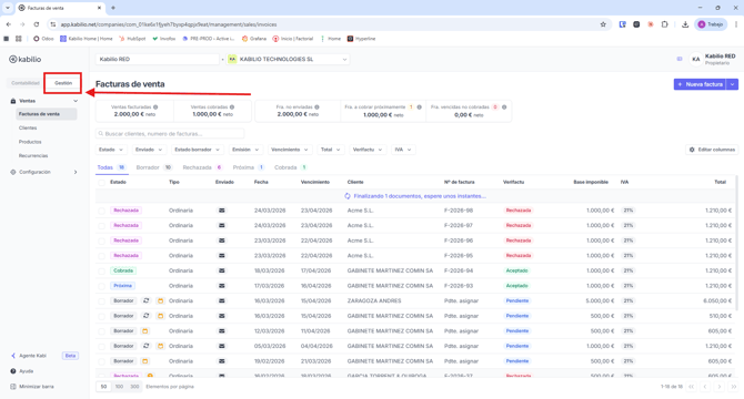 Gerstionar las suscripciones 1